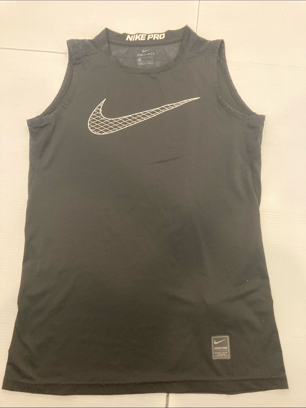 Nike Pro Dri-Fit Black Kids Tank Top Size L